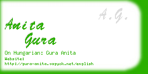 anita gura business card